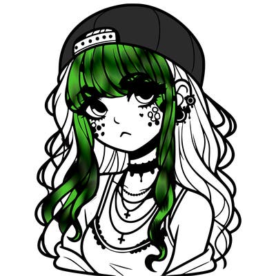 scene girl aesthetic