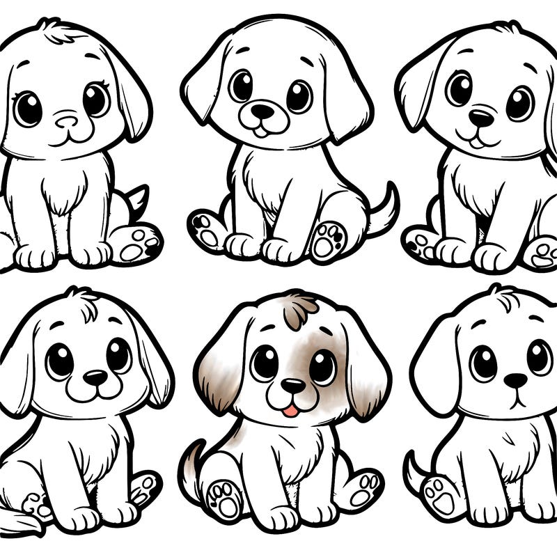 six puppies