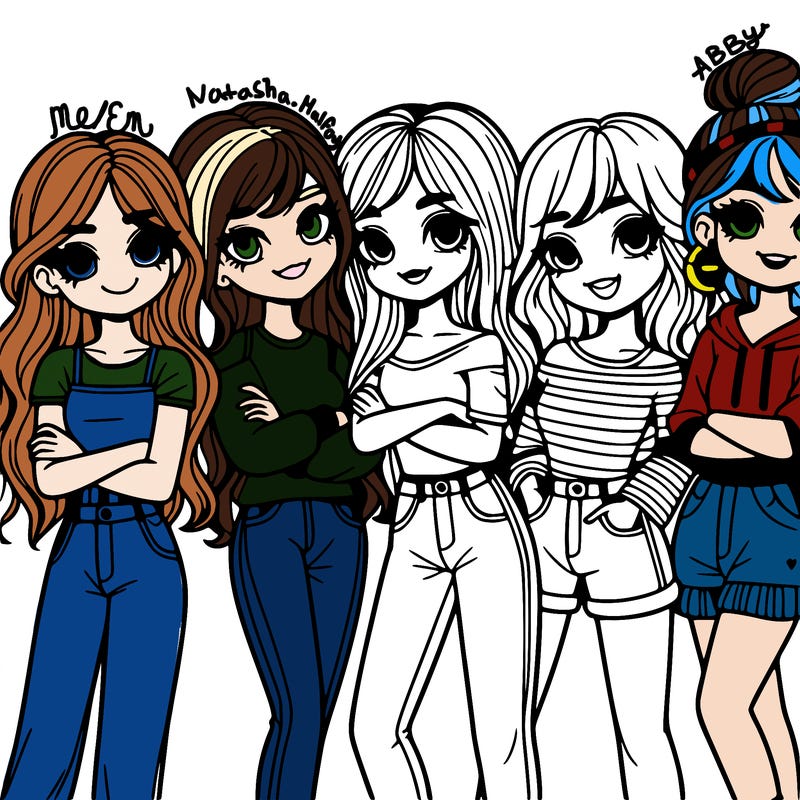 group of girl friends