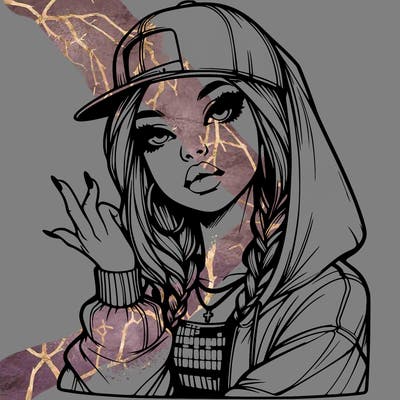 realistic hip hop girl