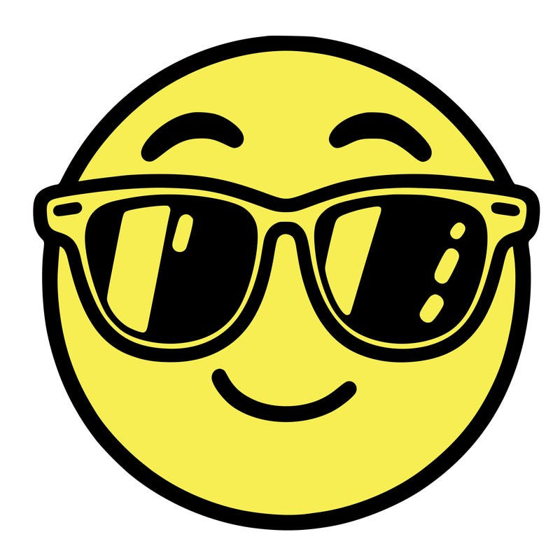 emoji with sunglasses