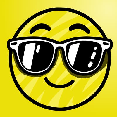 emoji with sunglasses