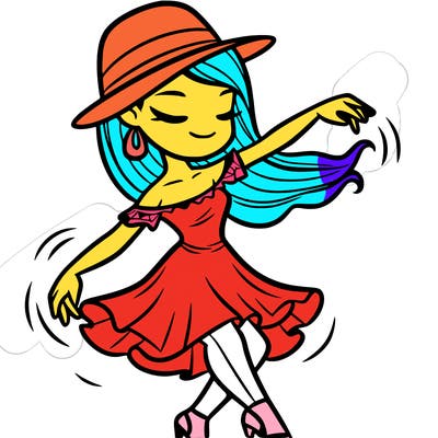 a girl who dances the salsa