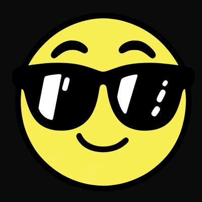 emoji with sunglasses