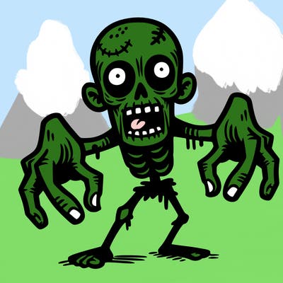 scary zombie