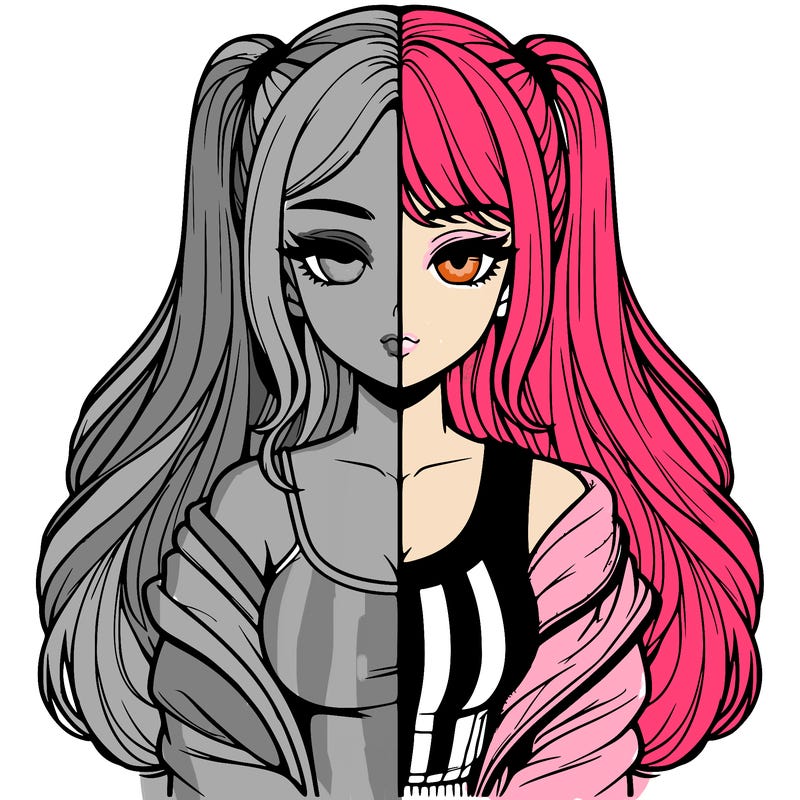 realistic girl split