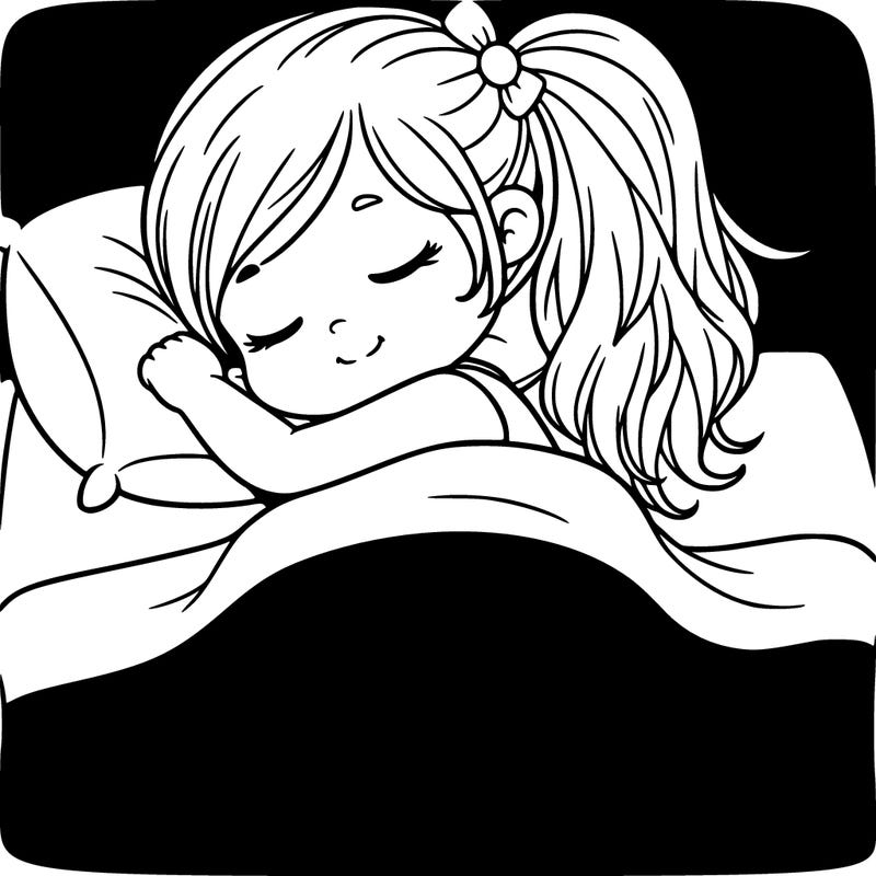 little girl sleeping