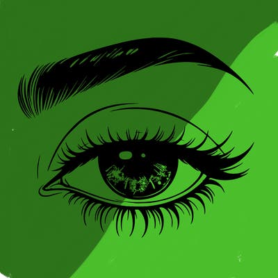 eye closed realistic