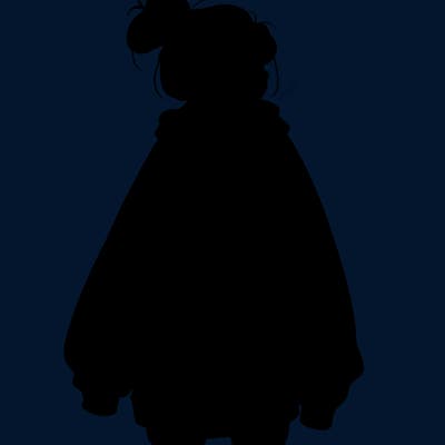 realistic girl with a oversized sweatshirt on and a bun