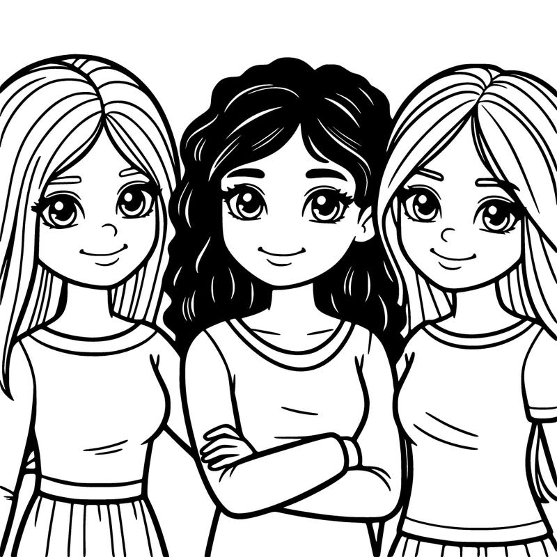 three girl best friends