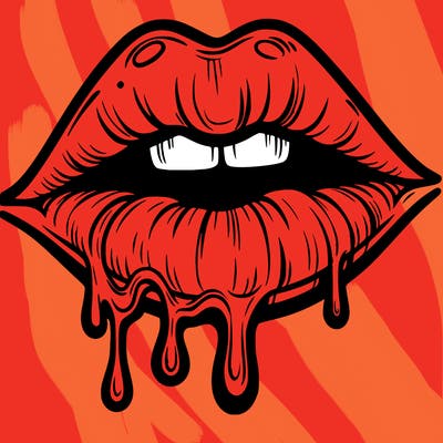 lips that look realistic and drip