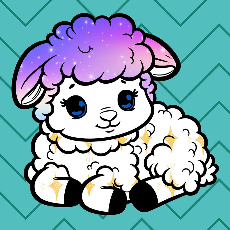 a baby sheep