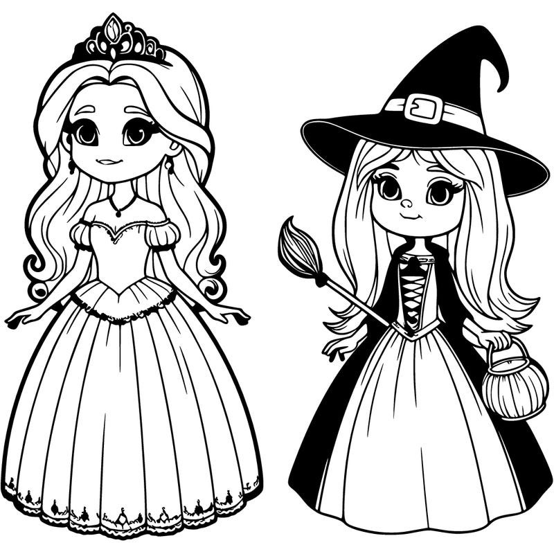 a realistic princess and a witch