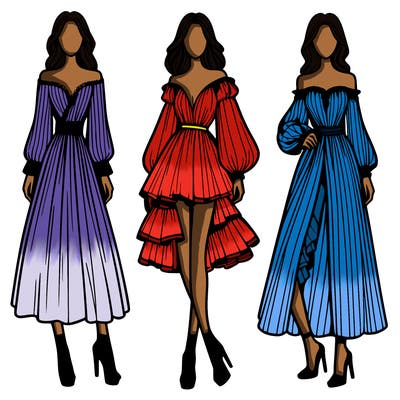 fashion models dresses