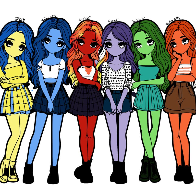 a group of girls realistic