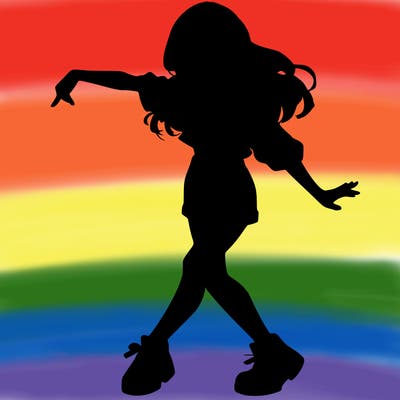 realistic girl danceing