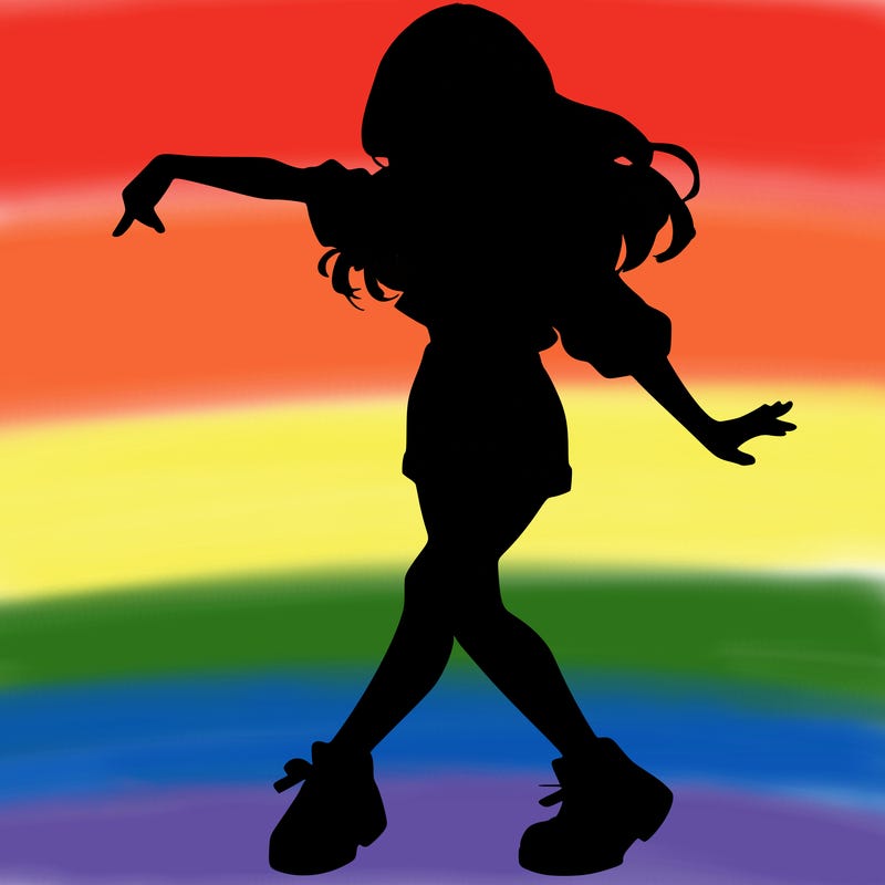 realistic girl danceing