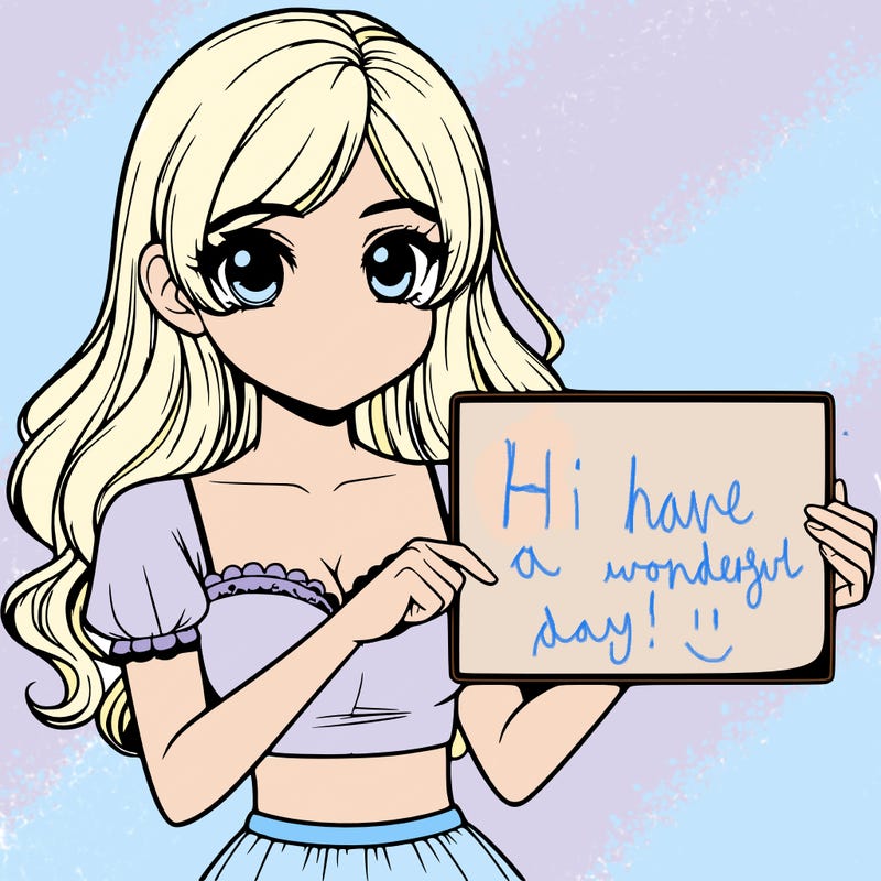 realistic pretty girl holding blank sign