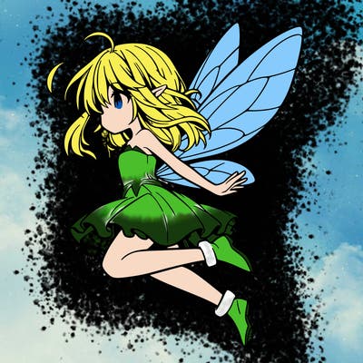 manga fairy flying
