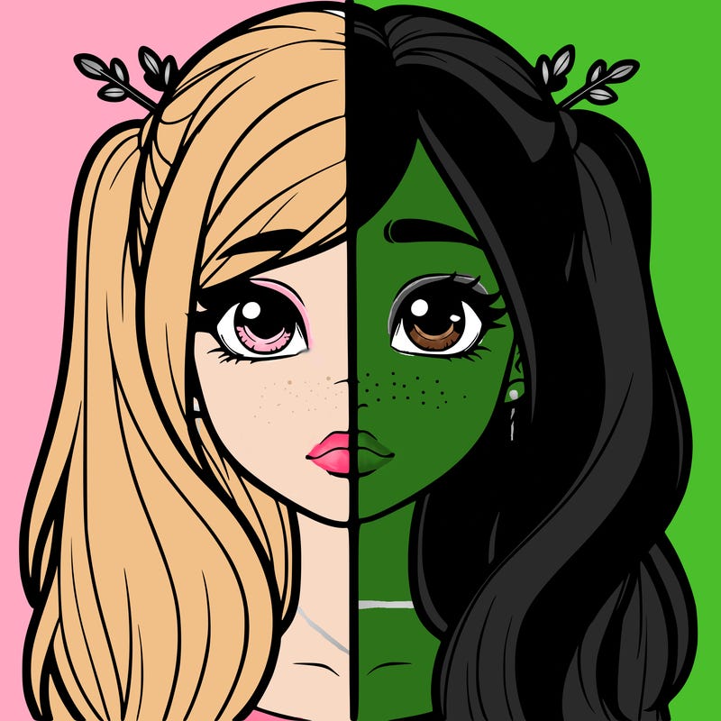 realistic girl split