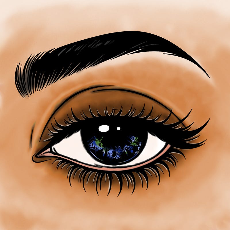 eye closed realistic