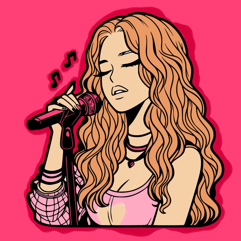 realistic female singer