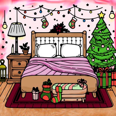 bedroom christmas