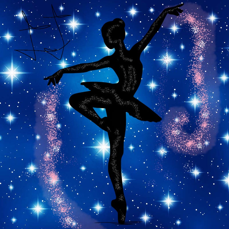 realistic person doing ballet