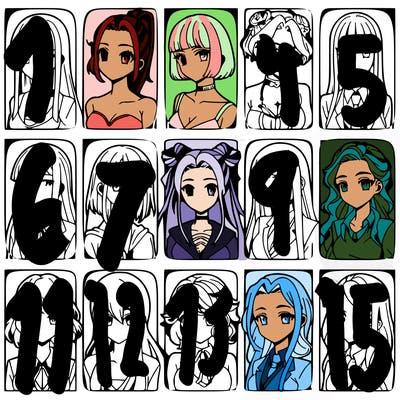 girls that look diffrent anime