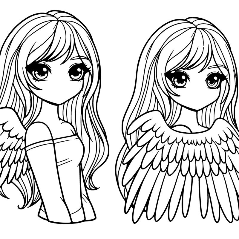 realistic girl with wings
