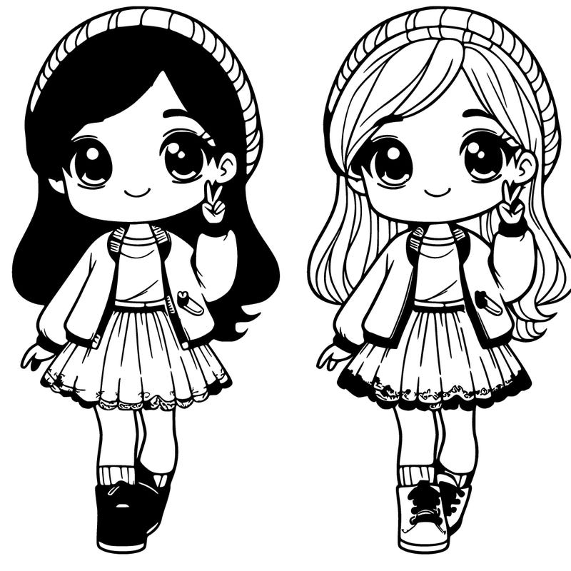 girl with pretty outfit