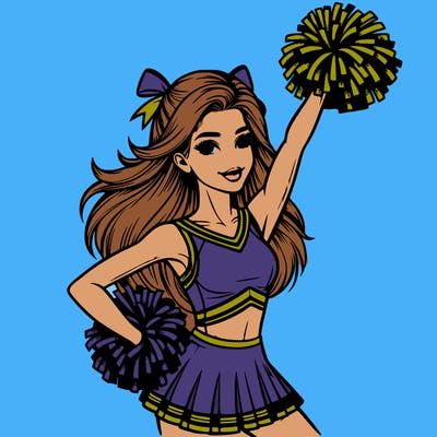 realistic cheerleader