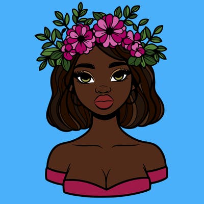 beautiful black people woman pretty girl