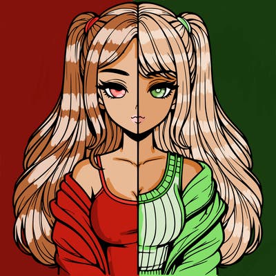 realistic girl split