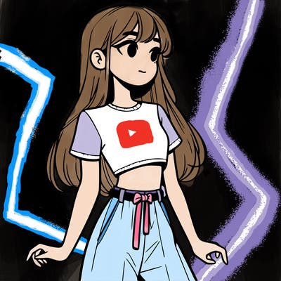 girl in a cute crop top