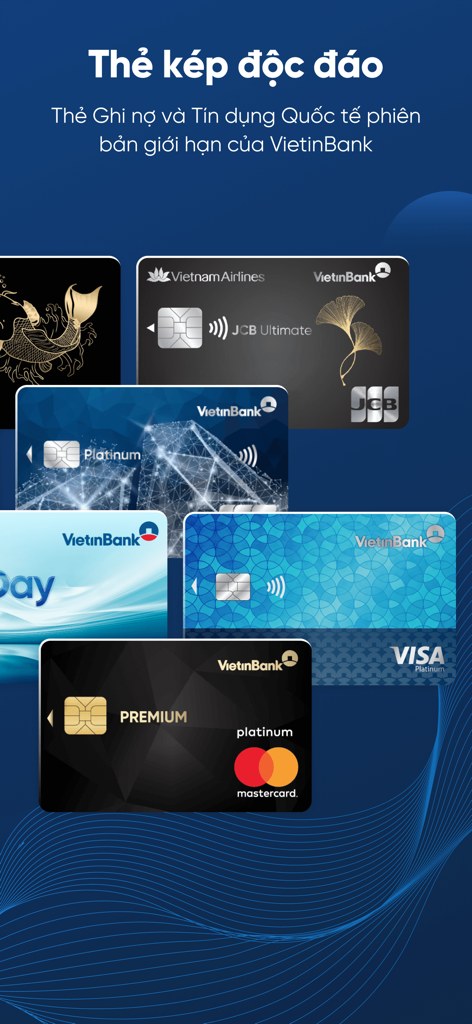 VietinBank iPay - VietinBank iPay international credit and debit card options