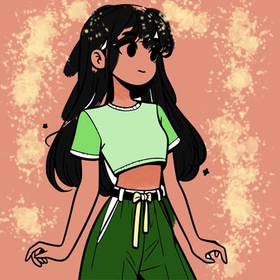 girl in a cute crop top