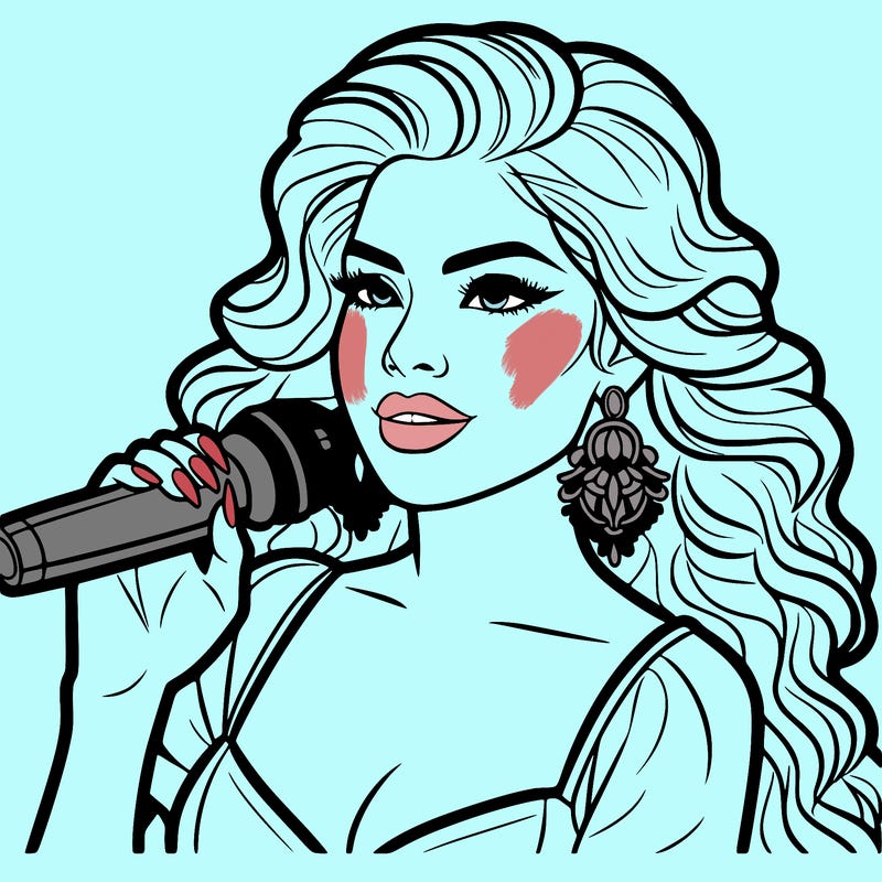 beautiful latina singer