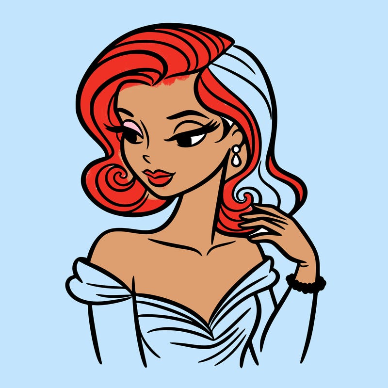 an elegant woman
