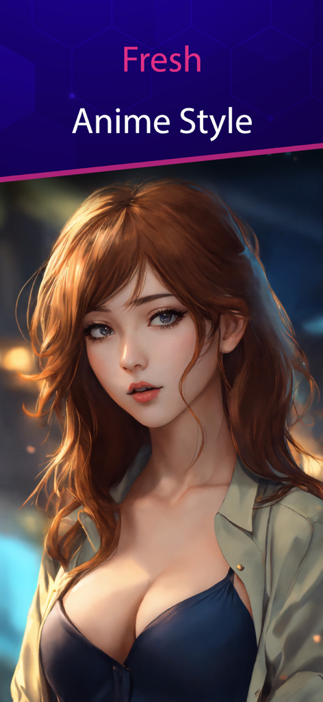 Adult Ai Art Generator - AI 생성 여성 초상화. 신선한 애니메이션 스타일