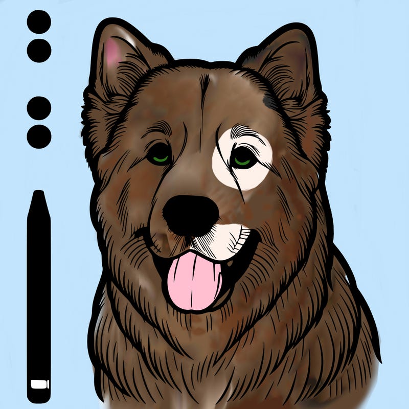 realistic dog