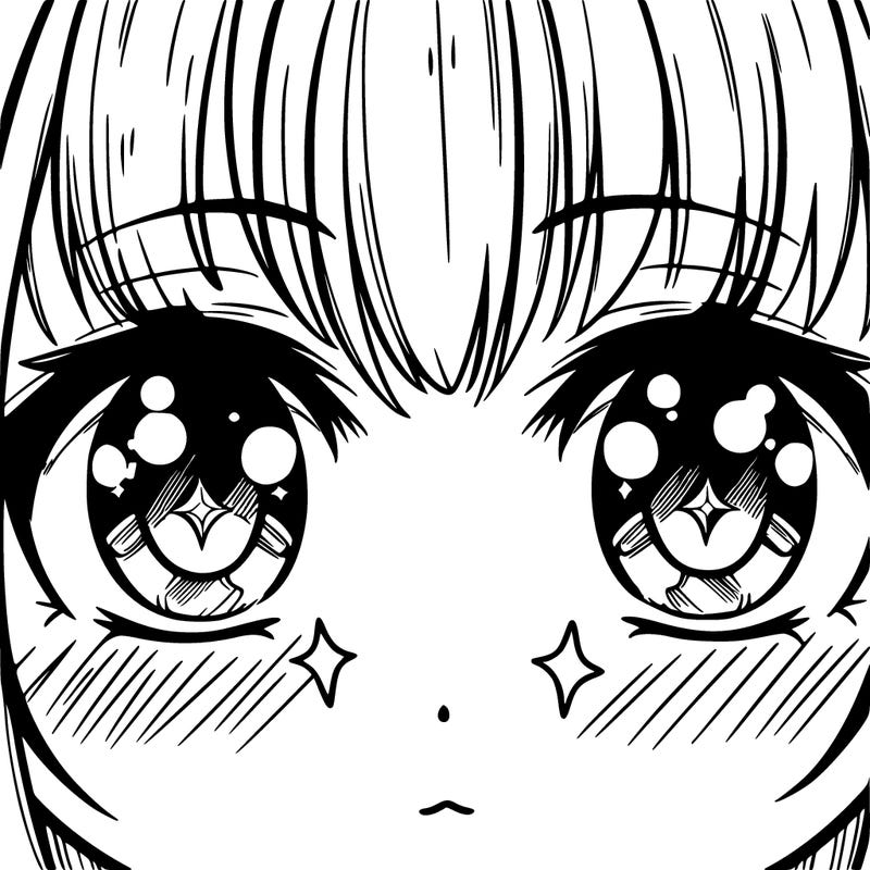cute manga eyes
