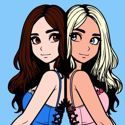 a realistic girl split