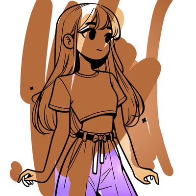 girl in a cute crop top