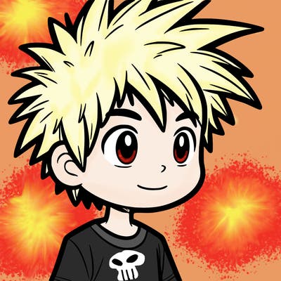 boy with spiky hair