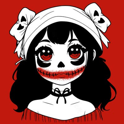 realistic girl halloween