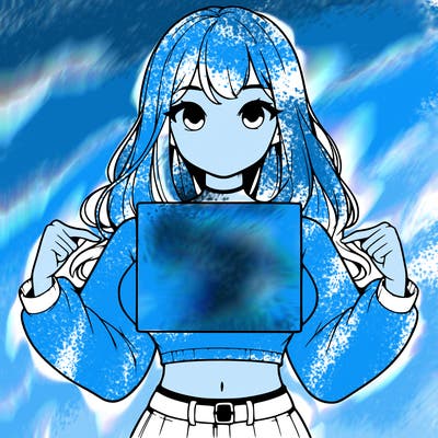 girl holding a blank sign in a long sleeve crop top