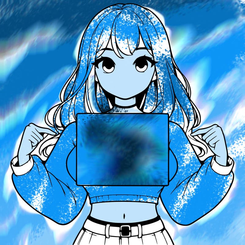 girl holding a blank sign in a long sleeve crop top