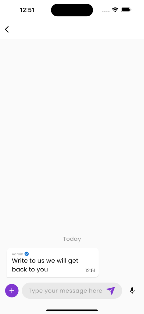 Rojgar With Ankit - Customer support chat interface in the Rojgar With Ankit app showing a message from admin and a text input field.