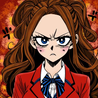 a really mad realistic manga girl